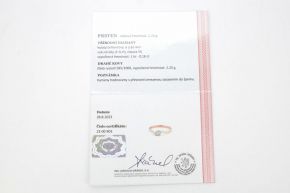 Zlatý prsten s diamantem 2,24g 14kt