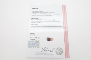 Zlatý prsten s diamanty 8,47g 14kt