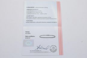 Zlatý náramek s diamanty 10g 18kt