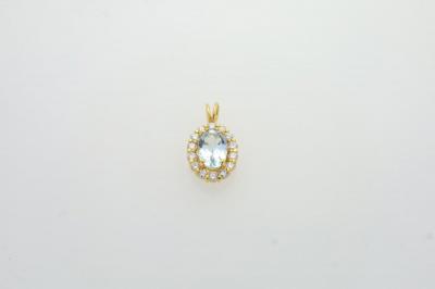 Zlat&yacute; př&iacute;věsek se zirkony 1,39&nbsp;g 14kt