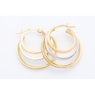 Zlat&eacute; n&aacute;u&scaron;nice se zirkony 4,51&nbsp;g 14kt