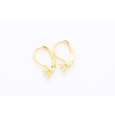 Zlat&eacute; n&aacute;u&scaron;nice se zirkony 1,28&nbsp;g 14kt