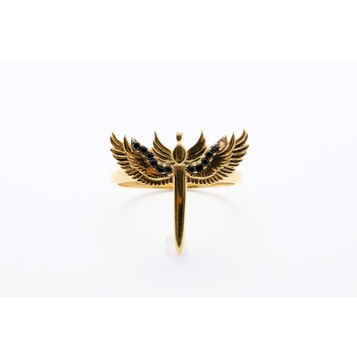 Zlat&yacute; prsten s&nbsp;kamenem Tourmaline 2,83&nbsp;g 14kt