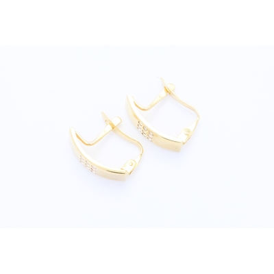 Zlat&eacute; n&aacute;u&scaron;nice se zirkony 0,92&nbsp;g 14kt