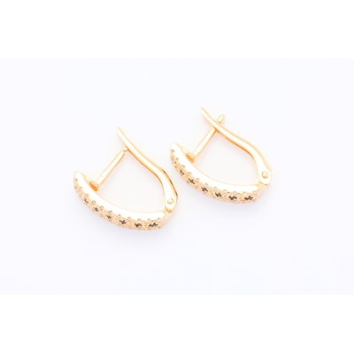 Zlat&eacute; n&aacute;u&scaron;nice se zirkony 2,72&nbsp;g 14kt