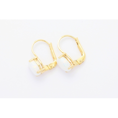 Zlat&eacute; n&aacute;u&scaron;nice s&nbsp;kamenem Op&aacute;l 1,90&nbsp;g 14kt