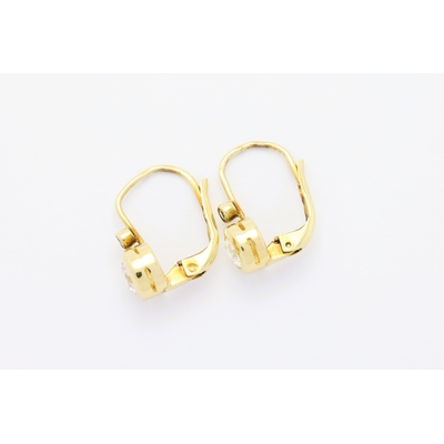 Zlat&eacute; n&aacute;u&scaron;nice se zirkony 2,03&nbsp;g 14kt