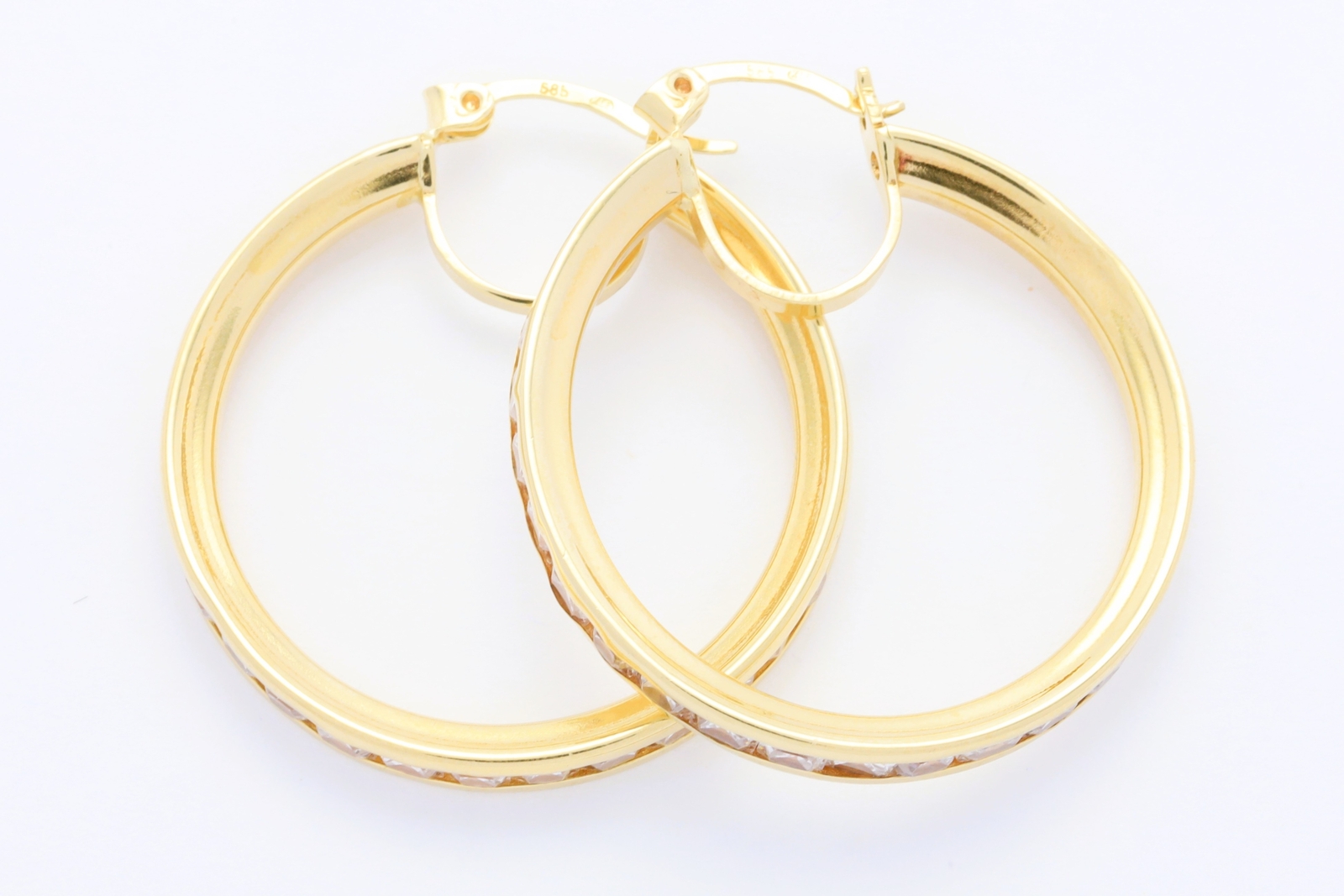 Zlat&eacute; n&aacute;u&scaron;nice se zirkony 6,66&nbsp;g 14kt