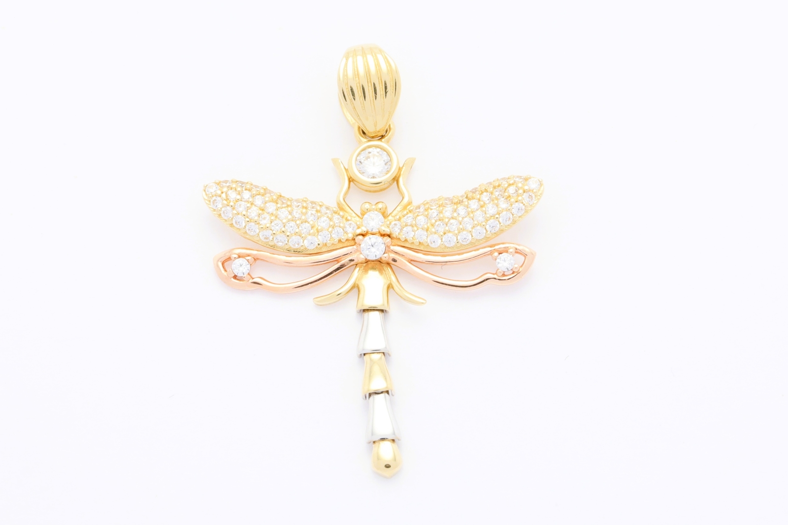 Zlat&yacute; př&iacute;věsek se zirkony 3,25&nbsp;g 14kt